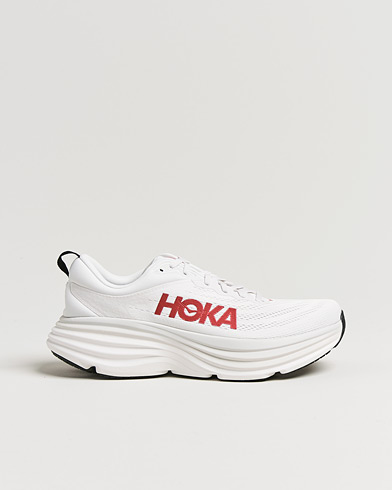 Hoka Bondi 8 White/Vermillion