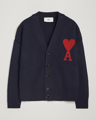  Big Heart Logo Cardigan Navy