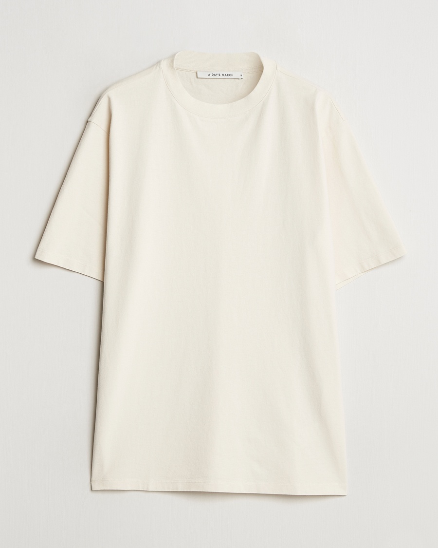 A Day's March Tron Casual Heavy T-Shirt Off White – Valkoinen