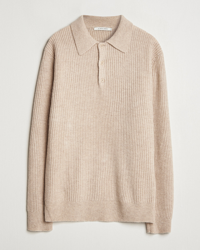  Dover Lambswool Polo Sand Melange