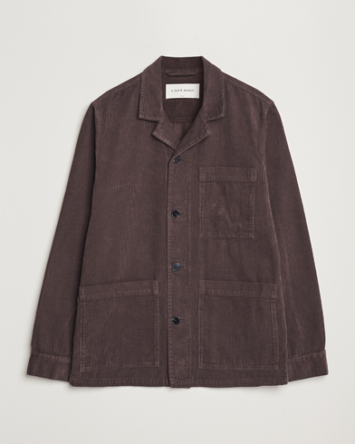  Banagher Corduroy Overshirt Chocolate