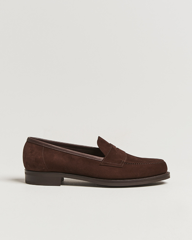 Edward Green Pimlico Suede Loafers Mink – Ruskea