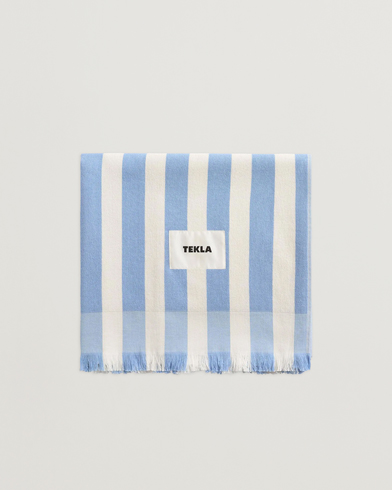 Tekla Organic Terry Beach Towel Moro Stripes – Sininen