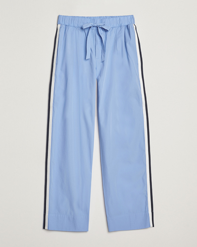 Tekla Grosgrain Stripes Pyjama Pants Cornflower Blue – Sininen