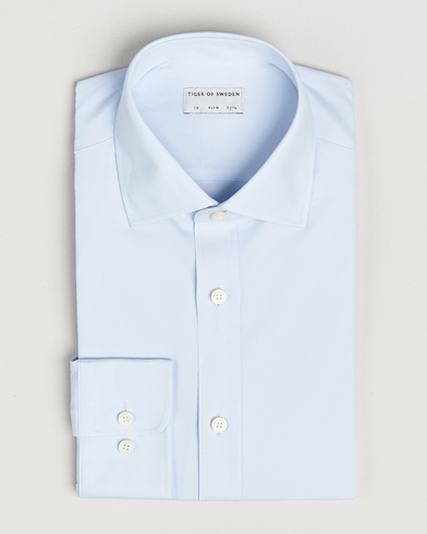 Tiger of Sweden Adley Slim Fit Cut Away Shirt Light Blue – Sininen