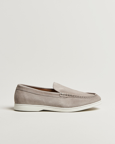 Charles Tyrwhitt Suede Slip On Loafers Light Grey – Harmaa