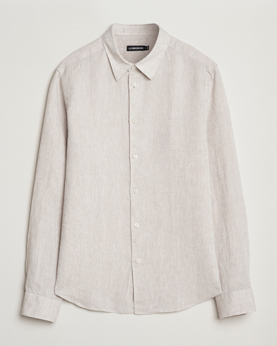  Slim Linen Melange Shirt Moonbeam