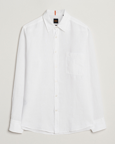  Relegant Linen Shirt White