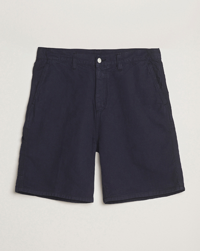 Carhartt WIP Walter Single Knee Cotton/Linen Short Dark Navy – Sininen