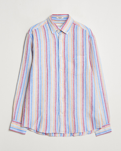 GANT Regular Fit Linen Striped Shirt Multi – Monivärinen