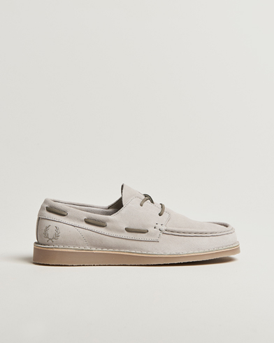 Fred Perry Meaden Suede Loafer Light Oyster – Harmaa