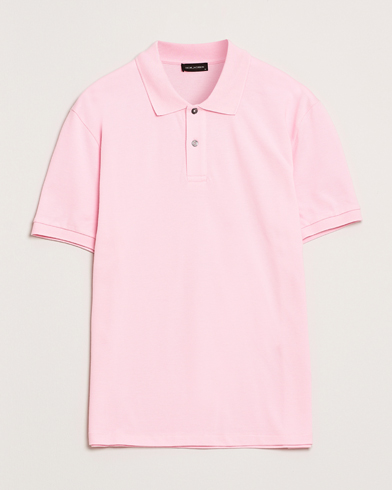 Oscar Jacobson Alex Cotton Polo Pink – Vaaleanpunainen