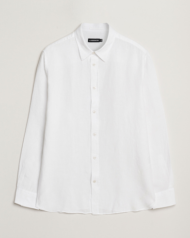 J.Lindeberg Linen Melange Shirt White – Valkoinen