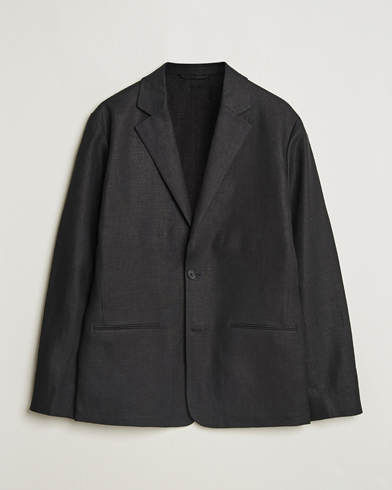 NN07 Timo Linen Blazer Black – Musta