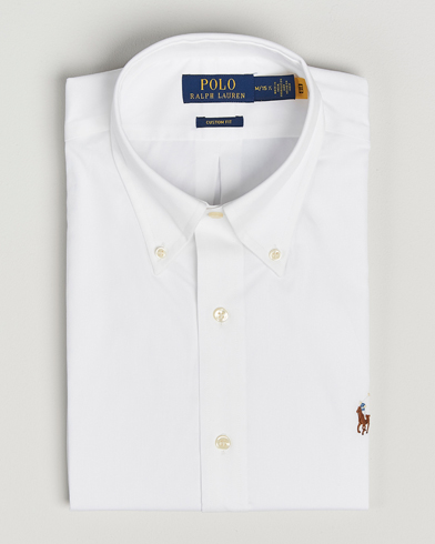 Polo Ralph Lauren Custom Fit Oxford Dress Shirt White – Valkoinen