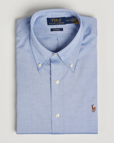 Polo Ralph Lauren Custom Fit Oxford Dress Shirt True Blue – Sininen