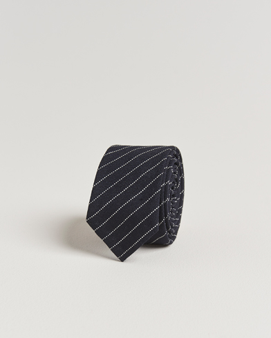Thom Browne Pinstripe Wool Tie Navy – Sininen
