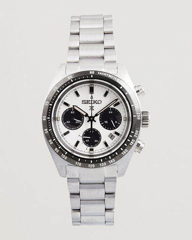 Seiko Prospex Chronograph Steel 39mm White Dial – Valkoinen
