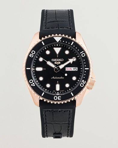 Seiko 5 Sports Automatic Diver Steel 43mm Black Dial – Musta