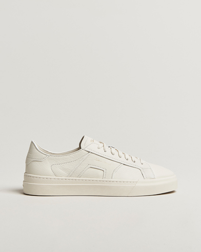 Santoni Double Buckle Sneakers White Grain – Valkoinen