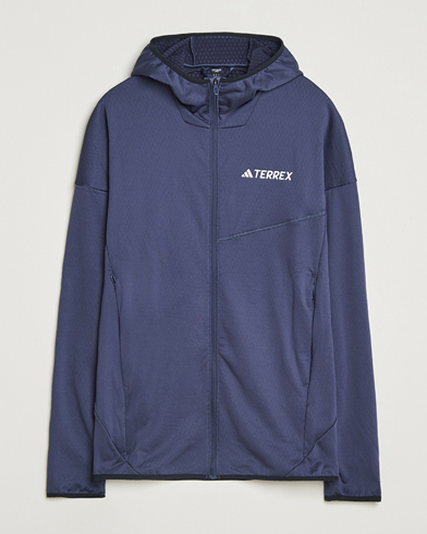 adidas Performance XPR Lightweight Fleece Hooded Full Zip Navy – Sininen