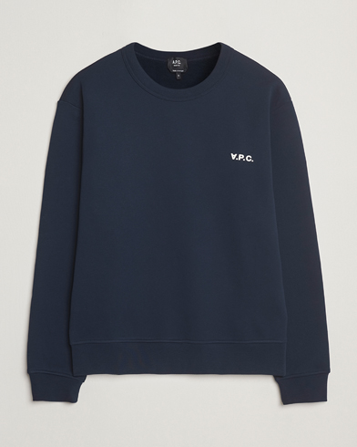 A.P.C. Boxy Fit Petit VPC Sweatshirt Dark Navy/Ecru – Sininen