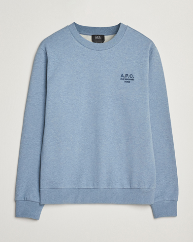A.P.C. Rue Madame Sweatshirt Blue Melange/Navy – Sininen