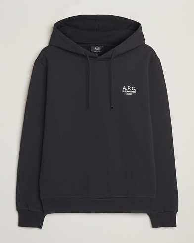 A.P.C. Rue Madame Hoodie Black/White – Musta