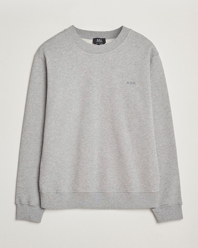 A.P.C. Embroidered APC Sweatshirt Heather Grey – Harmaa