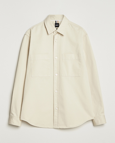 BOSS BLACK Owen Overshirt Open White – Valkoinen