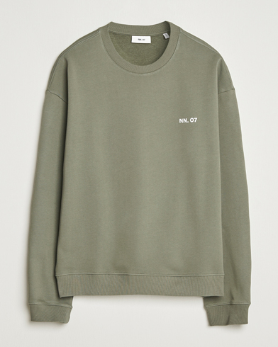 NN07 Dagon Crew Neck Sweatshirt Capers Green – Vihreä