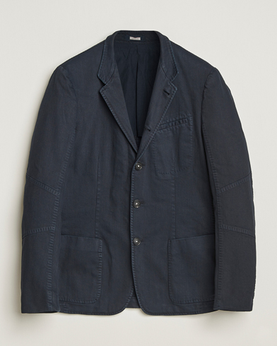 Massimo Alba Gstaad Bull Cotton Jacket Navy – Sininen