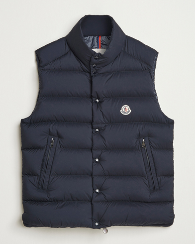 Moncler Tibb Matte Down Vest Navy – Sininen