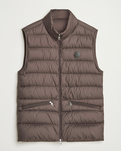 Moncler Treompan Down Vest Brown – Ruskea
