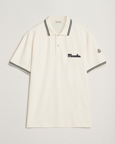Moncler Vintage Logo Polo Off White – Valkoinen