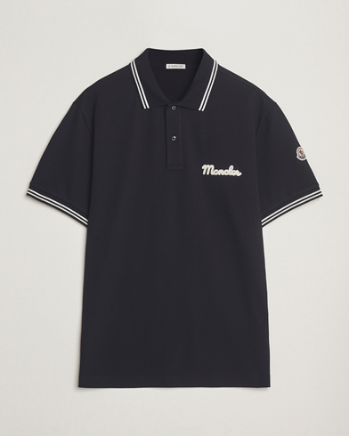 Moncler Vintage Logo Polo Navy – Sininen