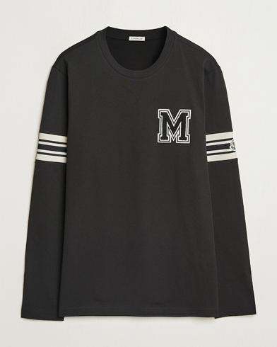 Moncler Archive Logo Long Sleeve T-Shirt Black – Musta