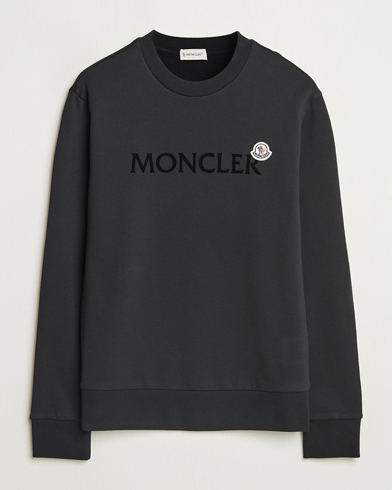Moncler Lettering Logo Sweatshirt Black – Musta