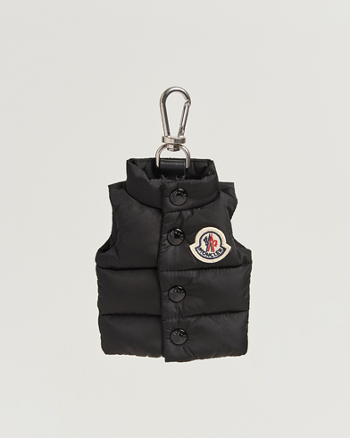 Moncler Down Vest Key Ring Black – Musta
