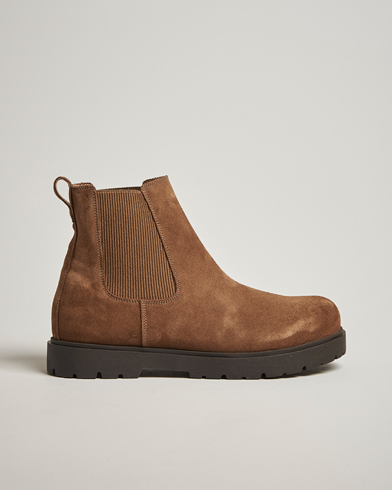 BIRKENSTOCK Highwood Suede Chelsea Boot Dark Tea – Ruskea