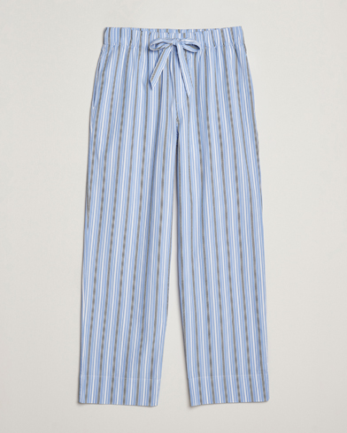 Tekla Poplin Pyjama Pants Stave Stripes – Sininen