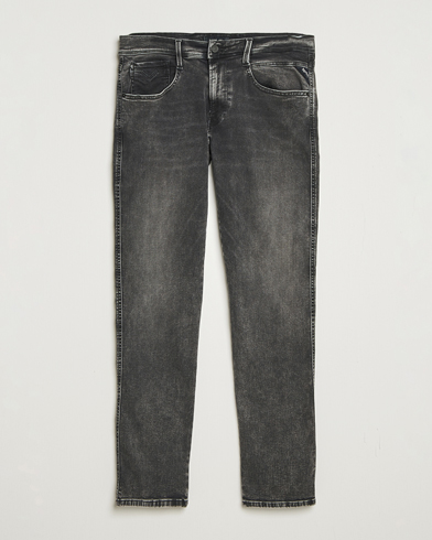 Replay Anbass Hyperflex Original Jeans Washed Black – Harmaa