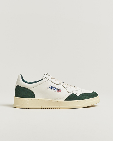 Autry Medalist Low Sneaker White/Bottle Green – Valkoinen