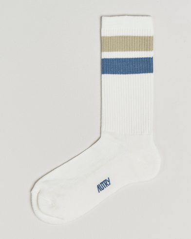 Autry Logo Socks White – Valkoinen