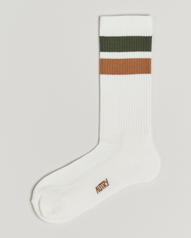 Autry Logo Socks White – Valkoinen