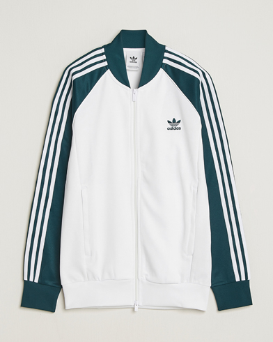 adidas Originals Classic Track Jacket White/Green – Valkoinen