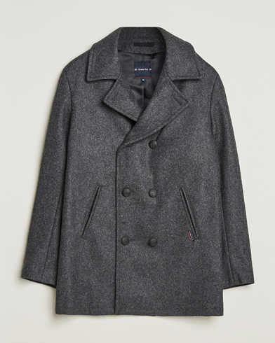 Armor-lux Kermor Wool Peacoat Grey Melange – Harmaa