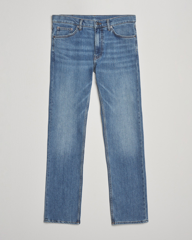 GANT Regular Fit Jeans Mid Blue Worn In – Sininen