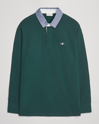 GANT Chambray Solid Heavy Rugger Tartan Green – Vihreä
