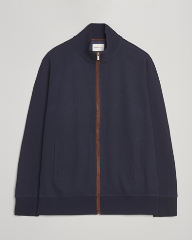 GANT Sacker Rib Full Zip Evening Blue – Sininen